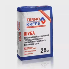 Штукатурка декоративная Термокрепс Шуба, зерно 1,5 мм, белая, 25 кг, шт