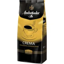 Кофе зерно 1кг Ambassador (Амбасадор) Crema вакуумная упаковка