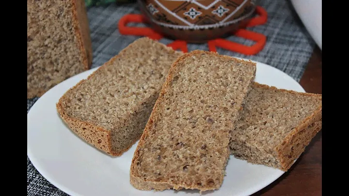 ХЛЕБ ИЗ ЦЕЛЬНОЗЕРНОВОЙ МУКИ В ХЛЕБОПЕЧКЕ.