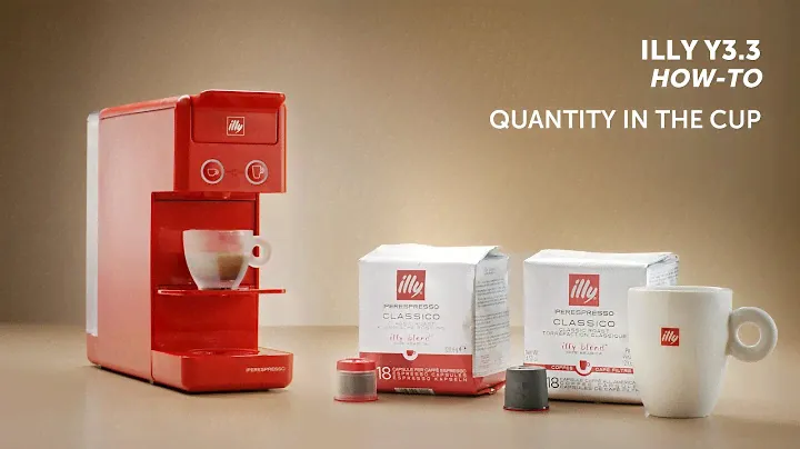 How to program the volumes on your illy Y3.3 coffee machine