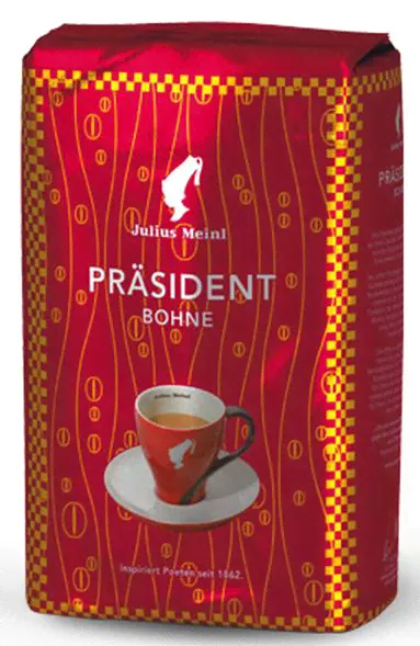 Кофе President (Президент), зерно, 0.5 кг, Julius Meinl