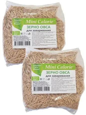 Зерно овса для заваривания, 400 гр, Mini calorie-0