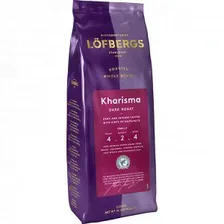 Кофе средней обжарки, зерно LOFBERGS "KHARISMA", 100% арабика 1кг