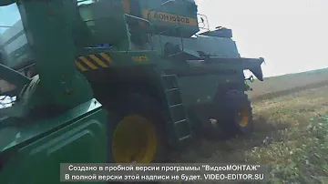 Уборка  пшеницы , после дождей !  3 класс .