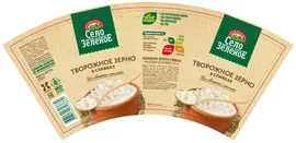 Творожное зерно "Село зеленое" в сливках, 5%, 270г
