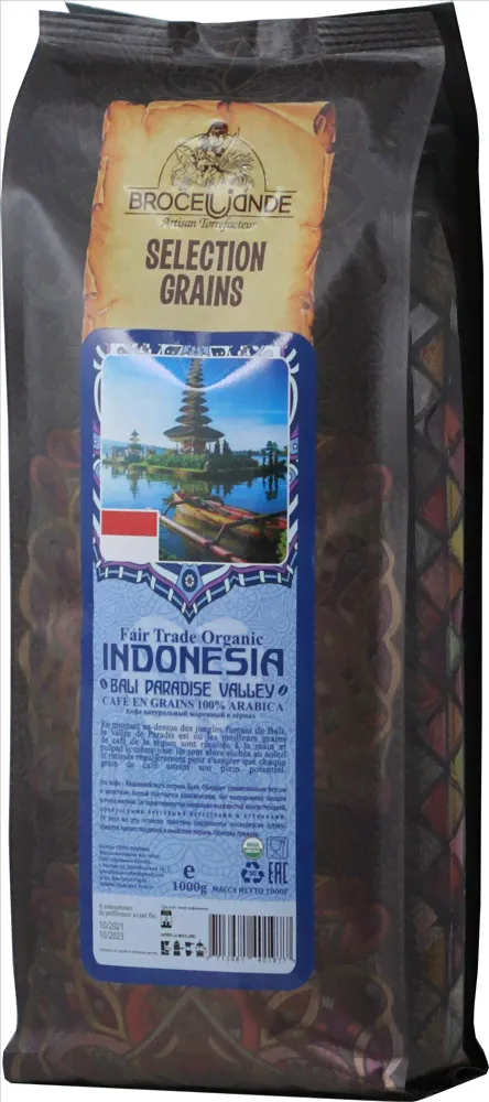 Кофе в зернах Broceliande Indonesia зерно 1000 гр.