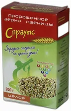 Зерно пшеницы пророщенное целое, 200 гр.