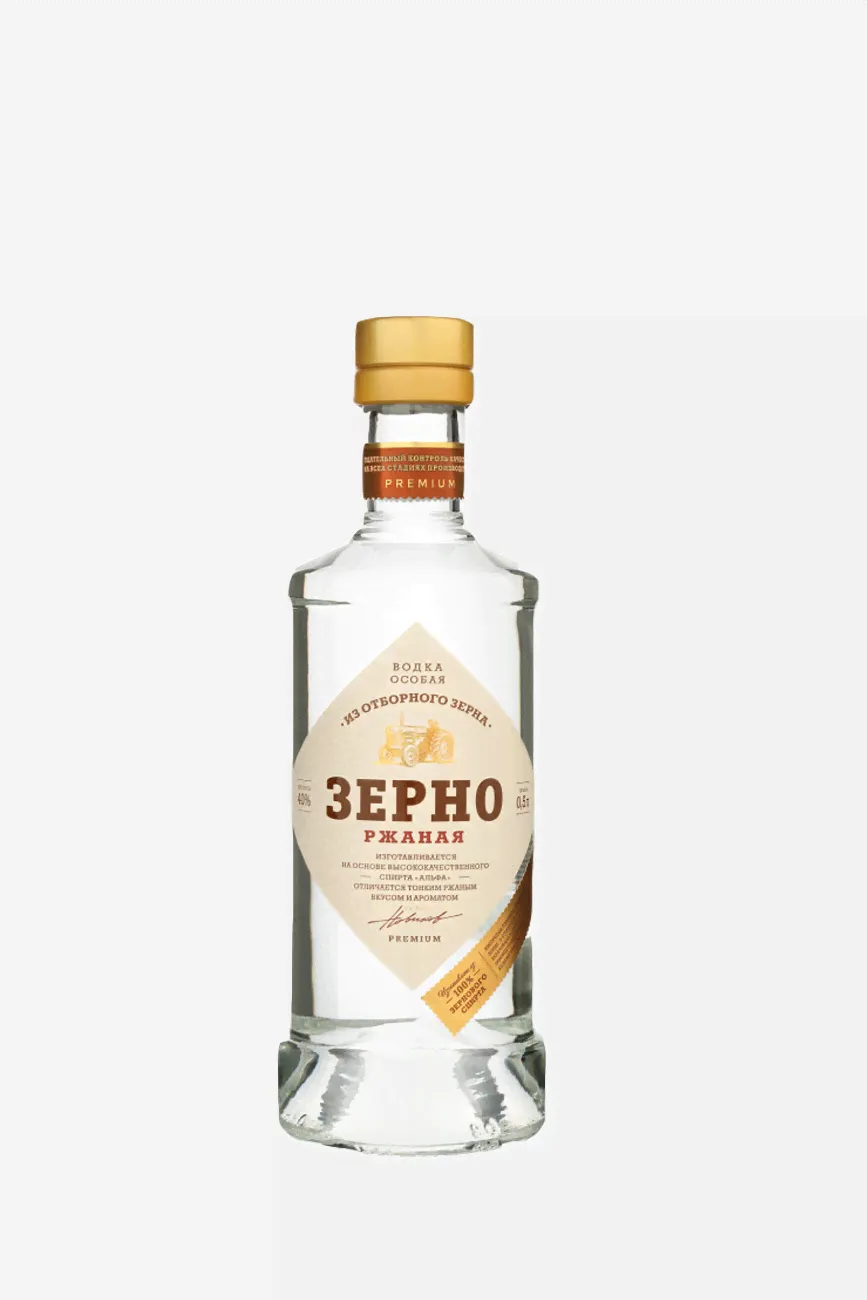 Водка Зерно Ржаная, 0.5л-0