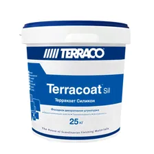 Штукатурка TERRACOAT XL SILICONE декоративная, зерно 2 мм, короед, NP (25кг) – Terraco / Террако