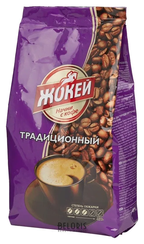 Кофе Жокей Традиционный в/с зерно 900г