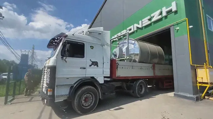 Отгрузка мобильной зерносушилки циклического тип AGRONEZH модель М10!