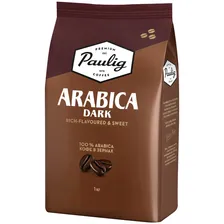 Кофе зерно 1кг Paulig Arabica Dark Roast вакумный пакет