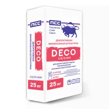 Декоративная минеральная штукатурка DECO «КОРОЕД» (зерно 1мм, 2мм, 3мм)