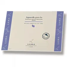 Бумага для акварели 300гр. LANA "Aguarelle Grain fin", 24*32см среднее зерно 12л.