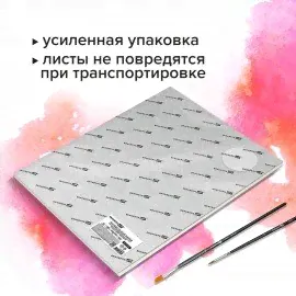 Бумага для акварели 300 г/м2 560x760 мм крупное зерно, 10 листов, BRAUBERG ART PREMIERE, 113239-0