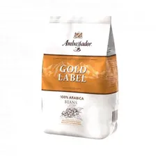 Кофе ШТРАУС Ambassador Gold Label 1000гр. зерно пакет