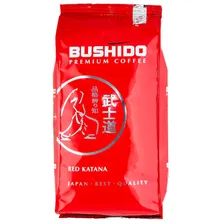 Кофе BUSHIDO Red Katana 1кг зерно 1 уп.х 4 шт.