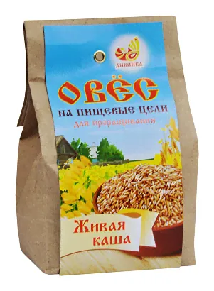 Овёс голозерный для проращивания Живая каша, зерно 500 гр.-0