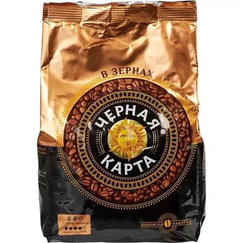 Кофе Черная Карта ЗЕРНО Арабика 1000-гр