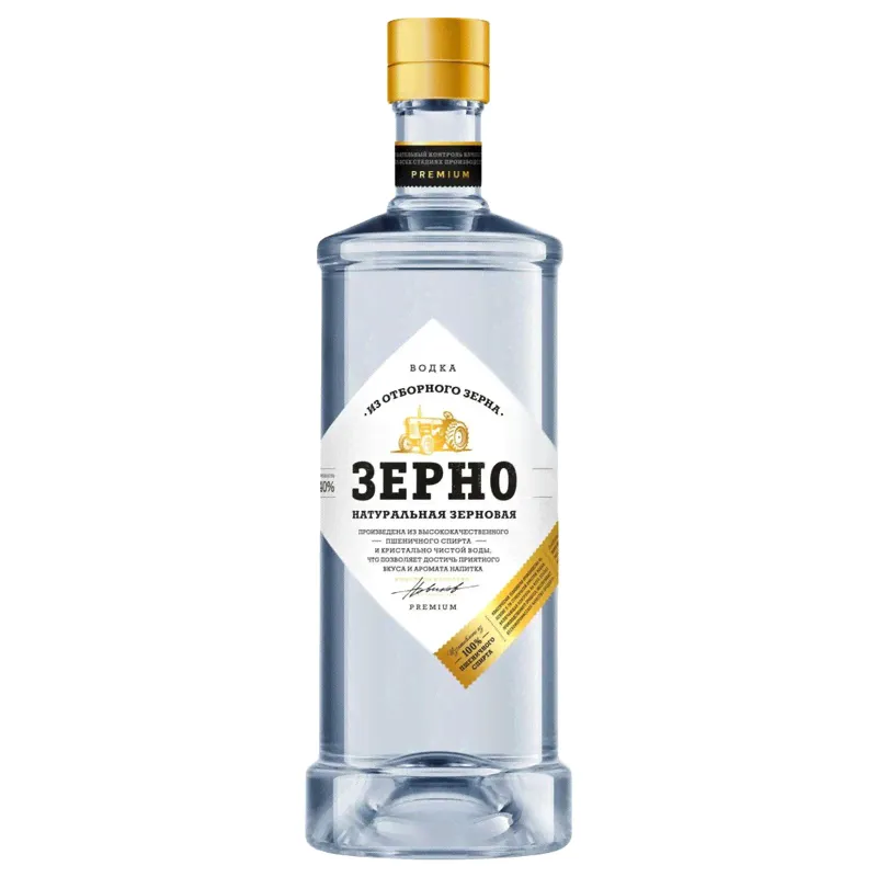 Водка Зерно натуральная зерновая 40%, 500мл-0