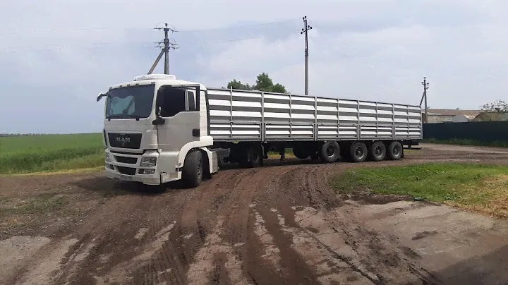 Мотаем рейсы возврат зерна , терминал не принимает. зерновоз# MAN# TGS#