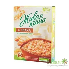 Живая каша "4 злака" (100% пророщенное зерно)